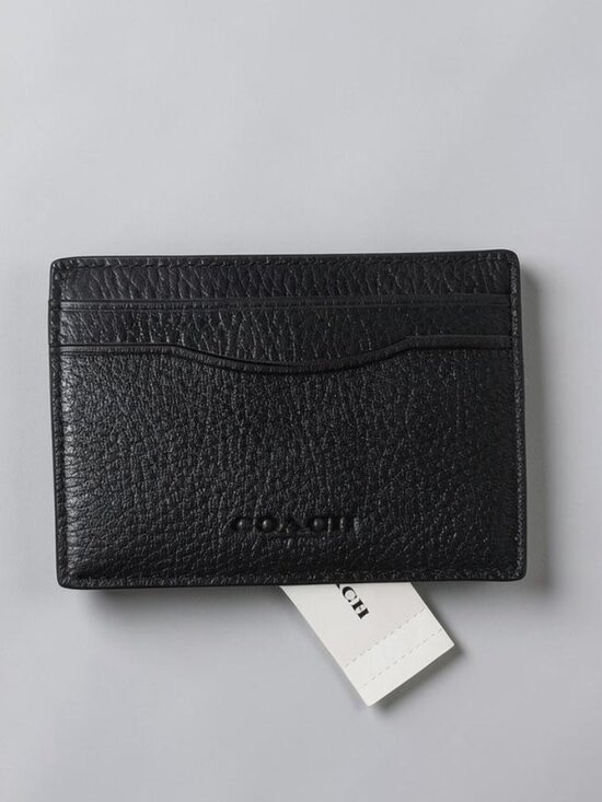 Coach Other - Coach Men's Card Case w/ Money Clip - Black Leather - NWT